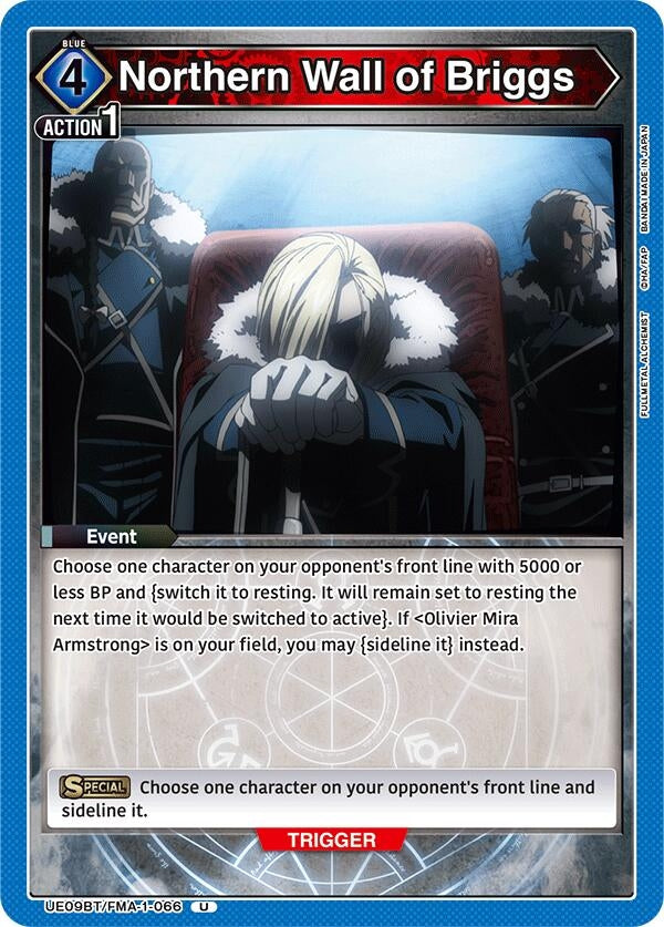 Image for Northern Wall of Briggs (UE09BT/FMA-1-066) (UE09BT: FULLMETAL ALCHEMIST) (UE09BT) - Union Arena