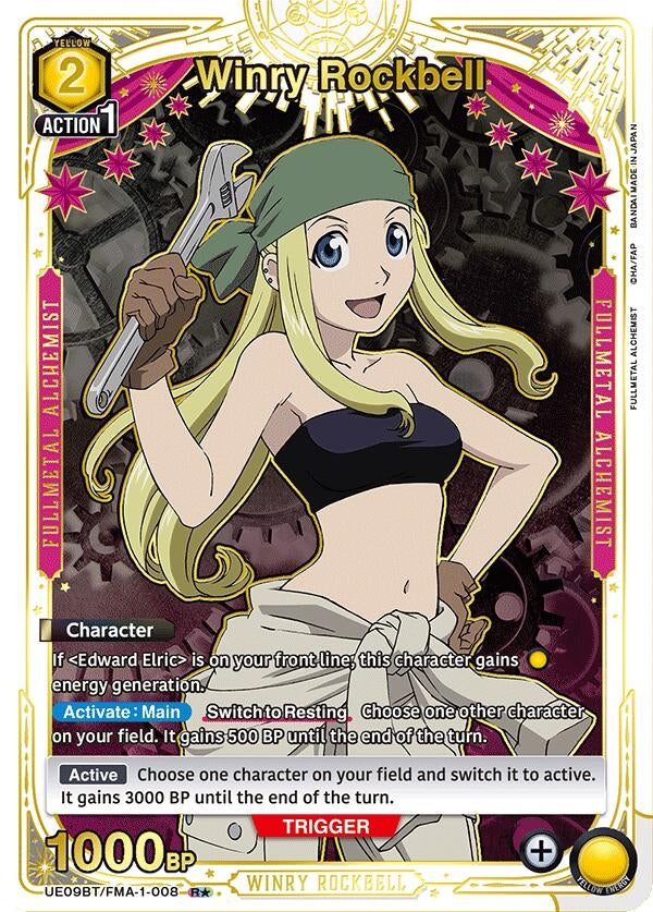 Image for Winry Rockbell (008) (R*) (UE09BT/FMA-1-008) (UE09BT: FULLMETAL ALCHEMIST) (UE09BT) - Union Arena