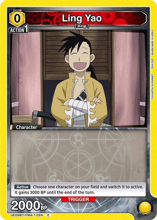 Image for Ling Yao (024) (Box Topper Foil) (UE09BT/FMA-1-024) (UE09BT: FULLMETAL ALCHEMIST) (UE09BT) - Union Arena