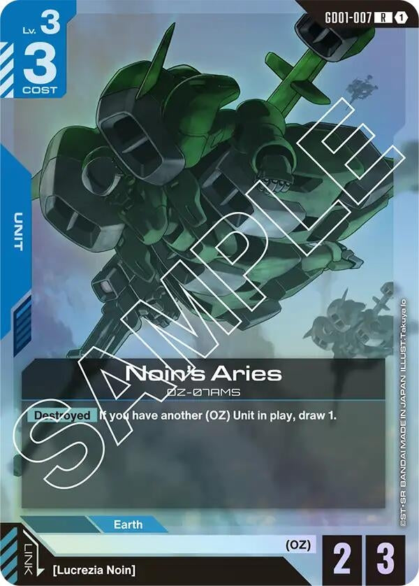 Noin's Aries (GD01-007) (Newtype Rising)
