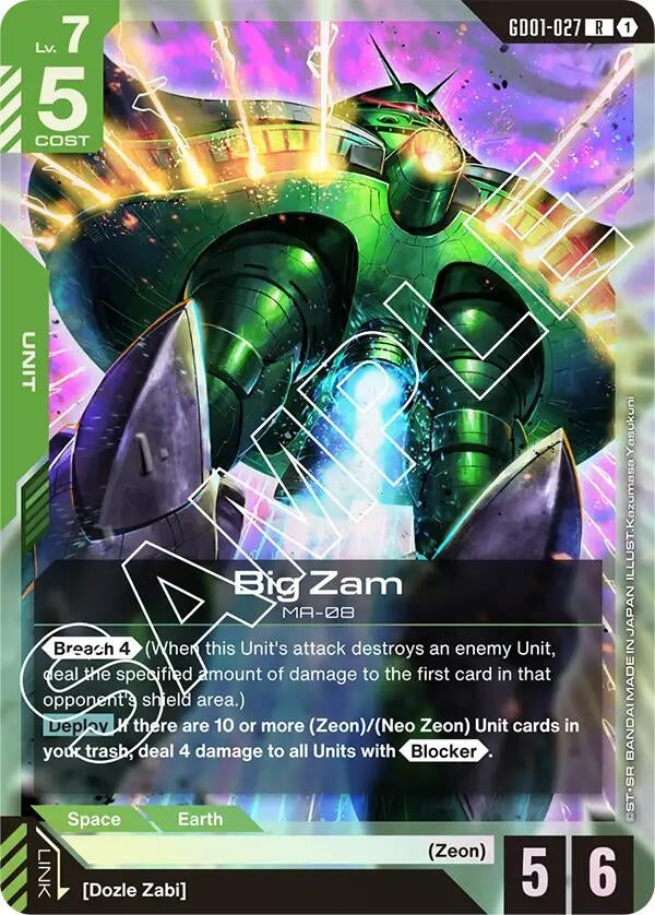 Big Zam (GD01-027) (Newtype Rising)