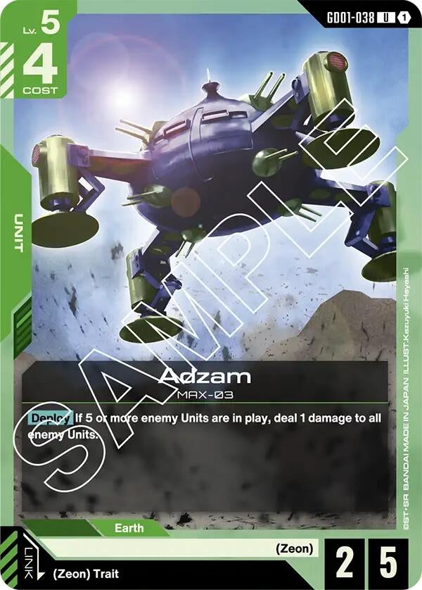 Image for Adzam (GD01-038) (Newtype Rising) (GD01) - Gundam Card Game