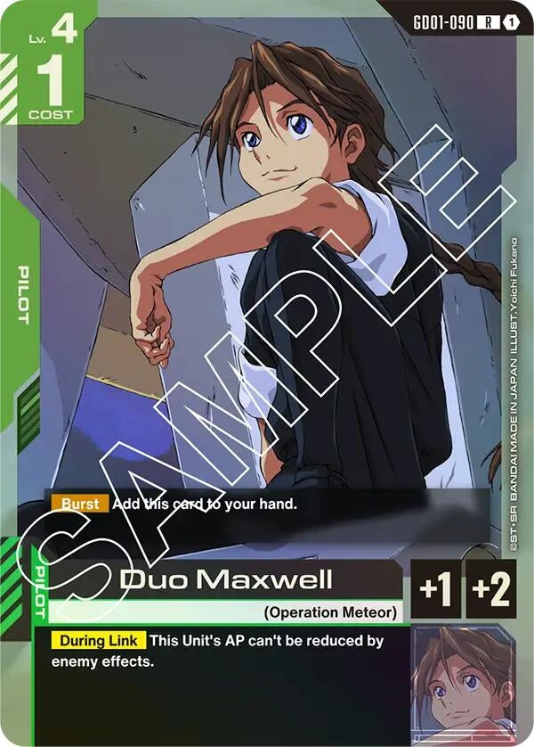 Image for Duo Maxwell (GD01-090) (Newtype Rising) (GD01) - Gundam Card Game