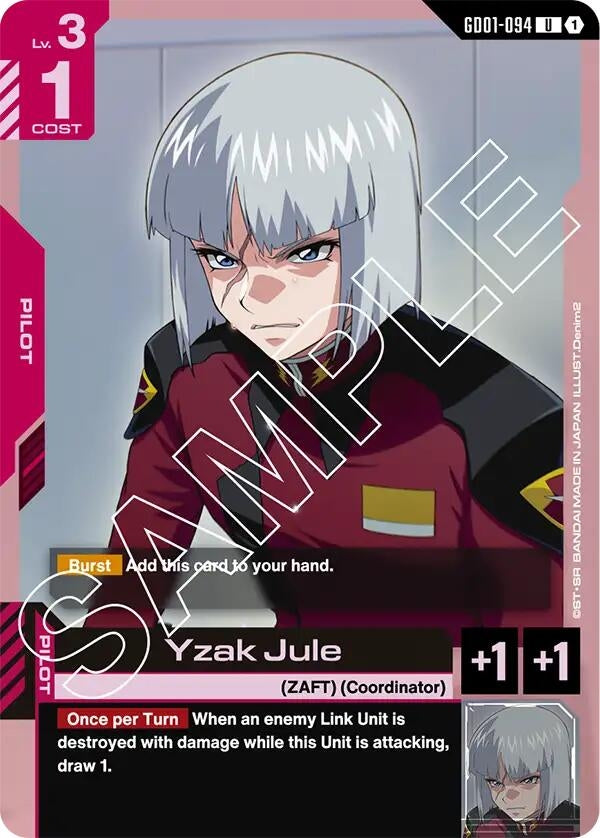 Image for Yzak Jule (GD01-094) (Newtype Rising) (GD01) - Gundam Card Game