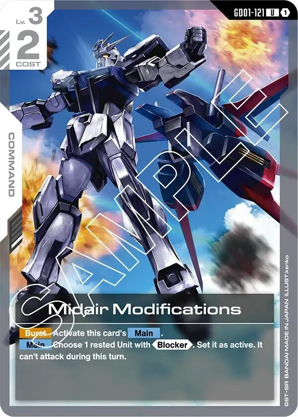 Image for Midair Modifications (GD01-121) (Newtype Rising) (GD01) - Gundam Card Game