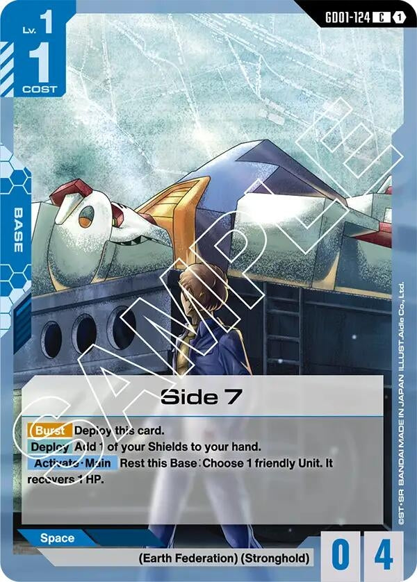 Image for Side 7 (GD01-124) (Newtype Rising) (GD01) - Gundam Card Game