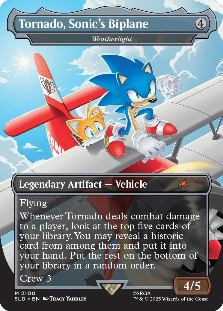 Tornado, Sonic's Biplane - Weatherlight (2100) (Secret Lair Drop Series)