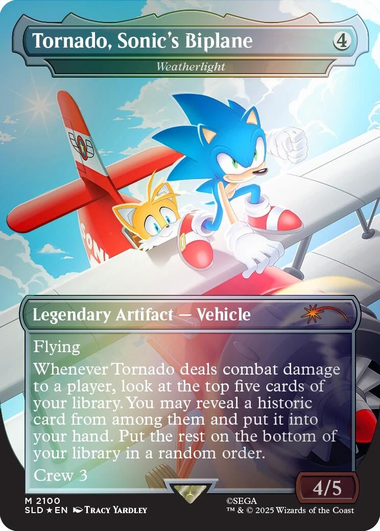 Tornado, Sonic's Biplane - Weatherlight (Rainbow Foil) (2100) (Secret Lair Drop Series)
