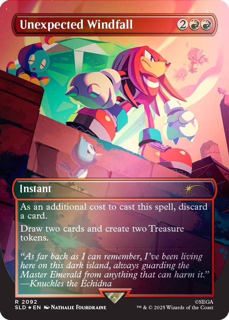 Unexpected Windfall (2092) (Rainbow Foil) (2092) (Secret Lair Drop Series)