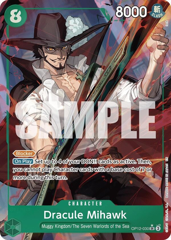 Image for Dracule Mihawk (Alternate Art) (OP12-030) (Legacy of the Master) (OP12) - One Piece Card Game
