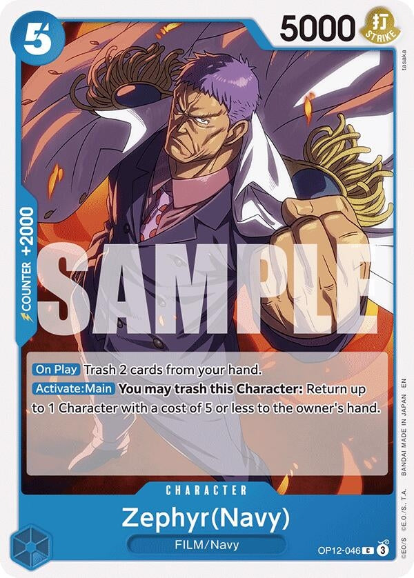 Image for Zephyr(Navy) (OP12-046) (Legacy of the Master) (OP12) - One Piece Card Game