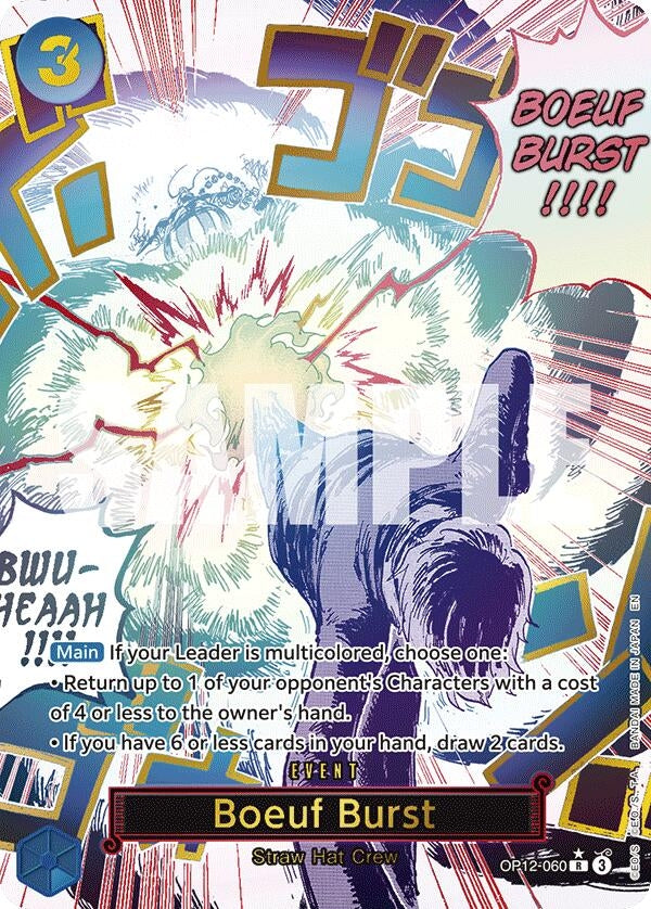 Image for Boeuf Burst (Alternate Art) (OP12-060) (Legacy of the Master) (OP12) - One Piece Card Game