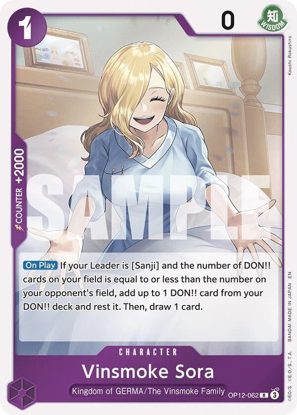 Image for Vinsmoke Sora (OP12-062) (Legacy of the Master) (OP12) - One Piece Card Game