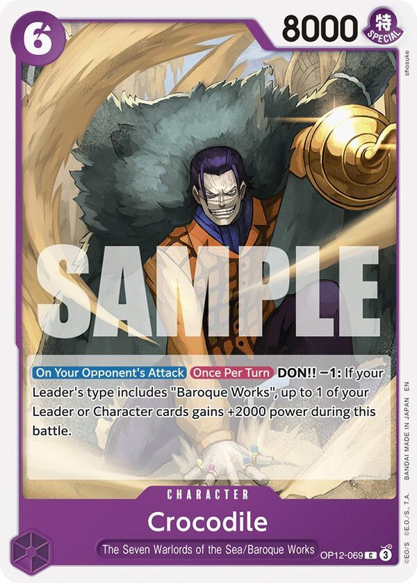 Image for Crocodile (OP12-069) (Legacy of the Master) (OP12) - One Piece Card Game