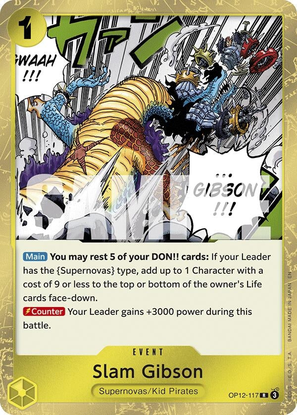 Image for Slam Gibson (OP12-117) (Legacy of the Master) (OP12) - One Piece Card Game
