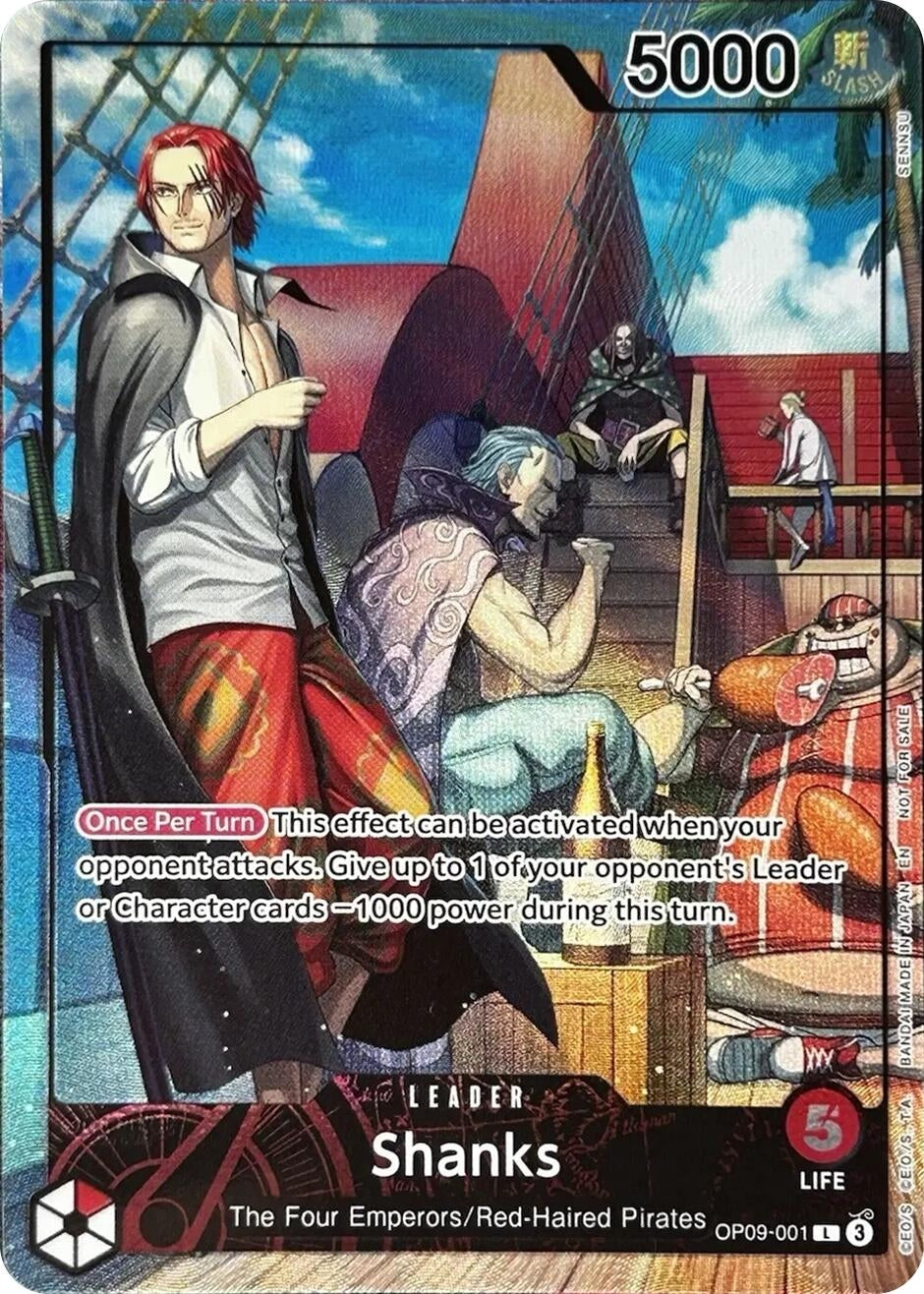Image for Shanks (2025 PSA Magazine Promo) (OP09-001) (One Piece Promotion Cards) (OP-PR) - One Piece Card Game