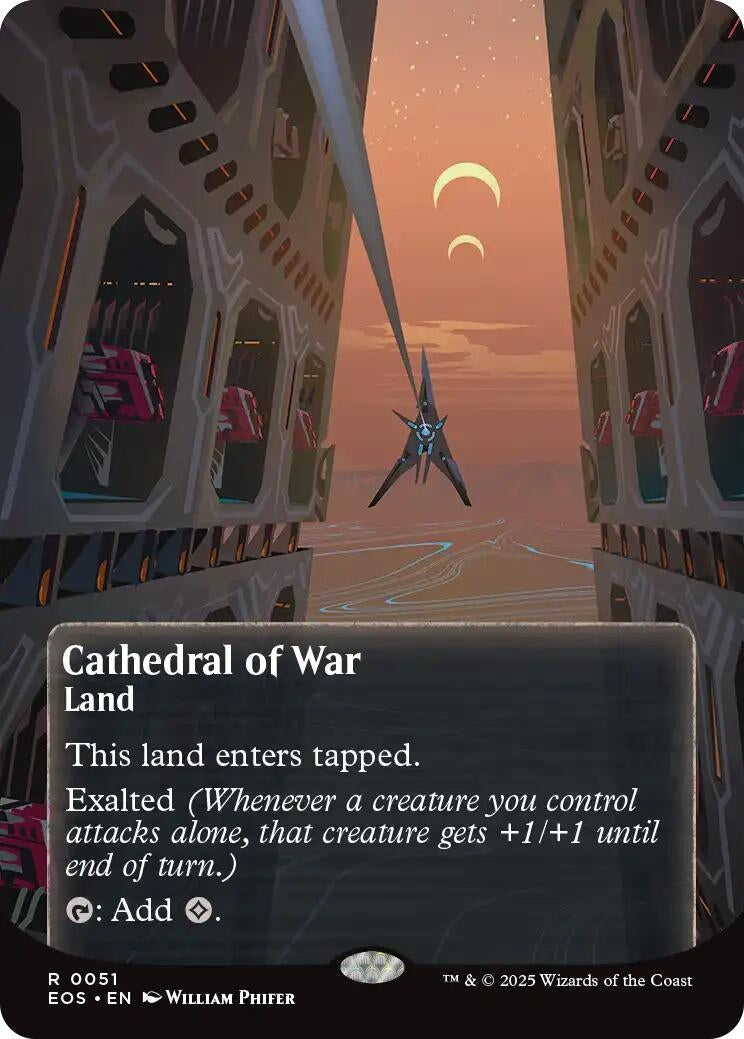 Cathedral of War (0051) (Borderless) (51) (Edge of Eternities: Stellar Sights)