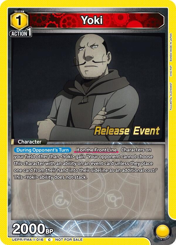 Image for Yoki (UEPR/FMA-1-016) (UE09BT: FULLMETAL ALCHEMIST Release Event Cards) (UE09BT_RE) - Union Arena