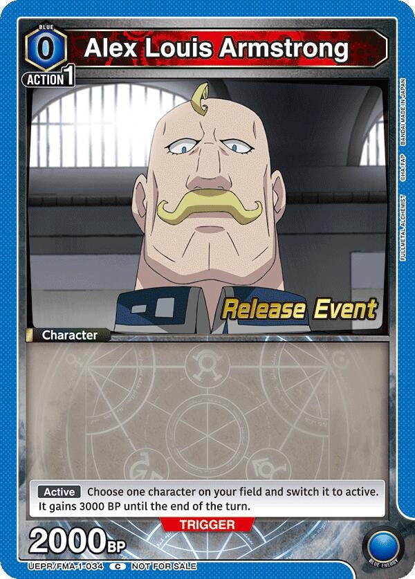 Image for Alex Louis Armstrong (034) (UEPR/FMA-1-034) (UE09BT: FULLMETAL ALCHEMIST Release Event Cards) (UE09BT_RE) - Union Arena
