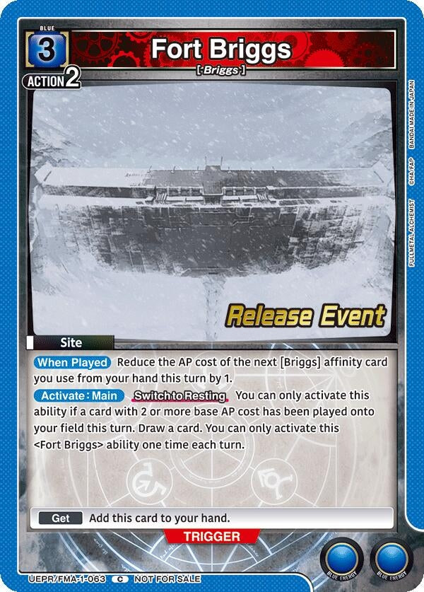 Image for Fort Briggs (UEPR/FMA-1-063) (UE09BT: FULLMETAL ALCHEMIST Release Event Cards) (UE09BT_RE) - Union Arena