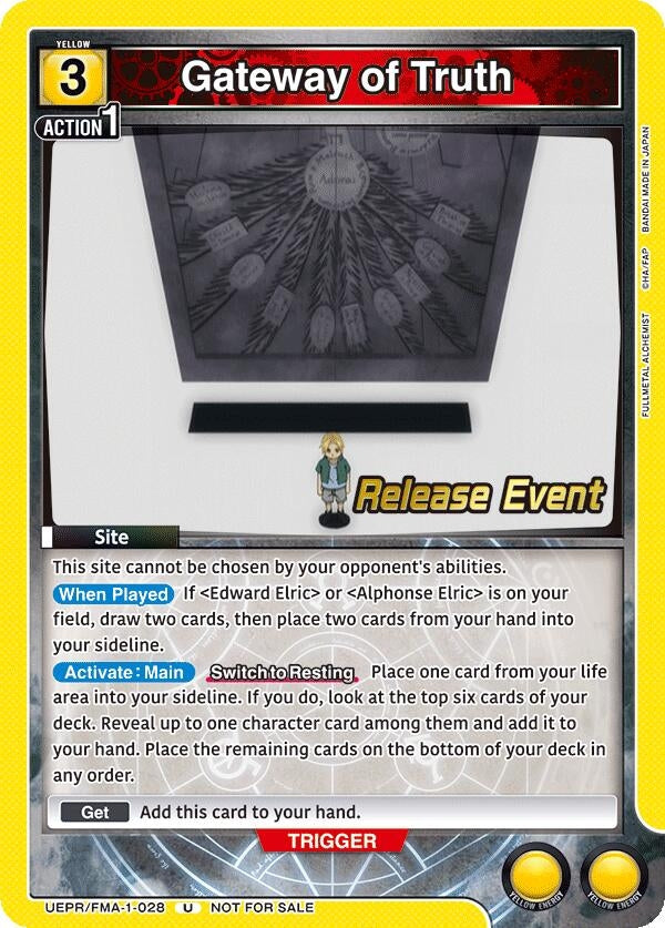 Image for Gateway of Truth (UEPR/FMA-1-028) (UE09BT: FULLMETAL ALCHEMIST Release Event Cards) (UE09BT_RE) - Union Arena