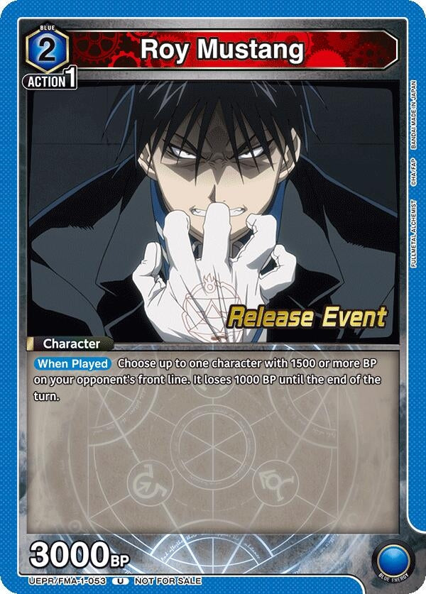 Image for Roy Mustang (053) (UEPR/FMA-1-053) (UE09BT: FULLMETAL ALCHEMIST Release Event Cards) (UE09BT_RE) - Union Arena
