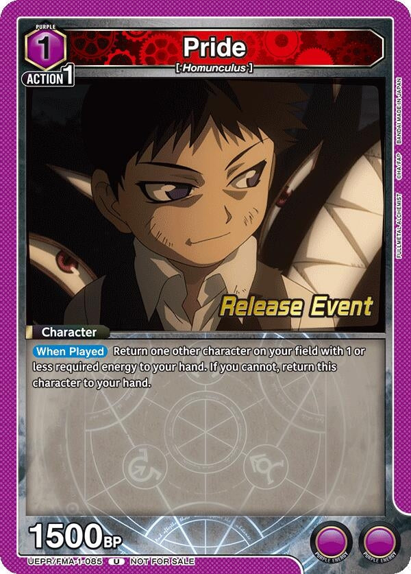 Image for Pride (085) (UEPR/FMA-1-085) (UE09BT: FULLMETAL ALCHEMIST Release Event Cards) (UE09BT_RE) - Union Arena