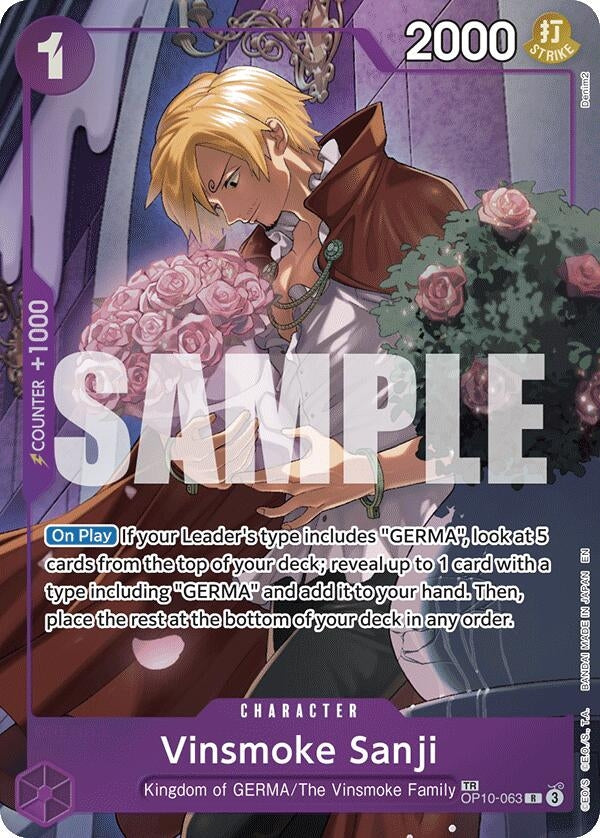 Image for Vinsmoke Sanji (TR) (OP10-063) (Legacy of the Master) (OP12) - One Piece Card Game