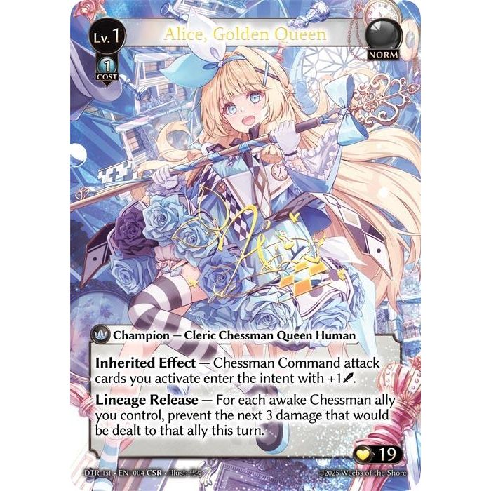 Image for Alice, Golden Queen (CSR) (004) (Distorted Reflections) - Grand Archive TCG