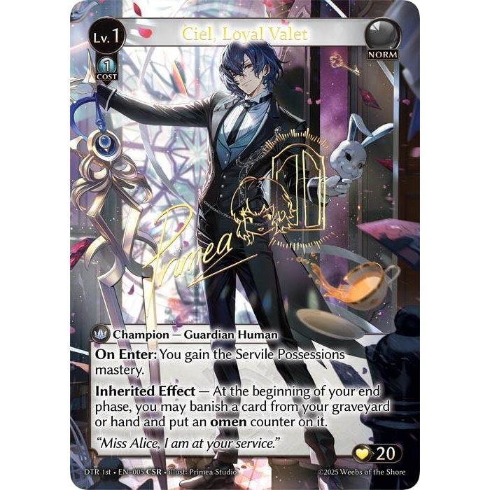 Image for Ciel, Loyal Valet (CSR) (005) (Distorted Reflections) - Grand Archive TCG