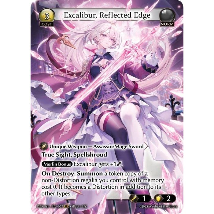Image for Excalibur, Reflected Edge (057) (Distorted Reflections) - Grand Archive TCG