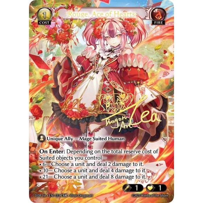 Image for Rouge, Ace of Hearts (CSR) (133) (Distorted Reflections) - Grand Archive TCG