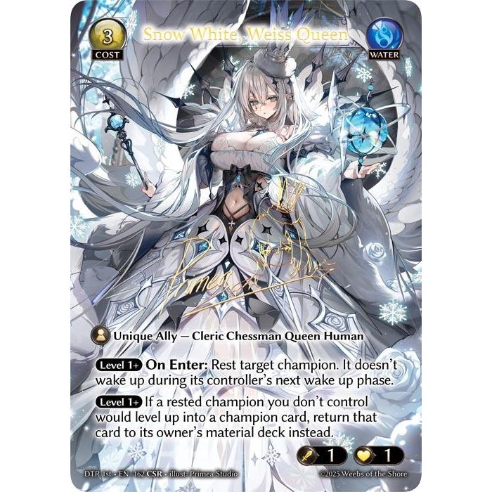 Image for Snow White, Weiss Queen (CSR) (162) (Distorted Reflections) - Grand Archive TCG