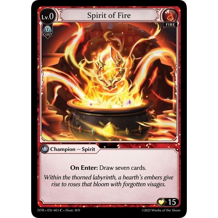 Image for Spirit of Fire (001) (Distorted Reflections) - Grand Archive TCG
