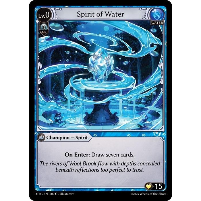Image for Spirit of Water (002) (Distorted Reflections) - Grand Archive TCG