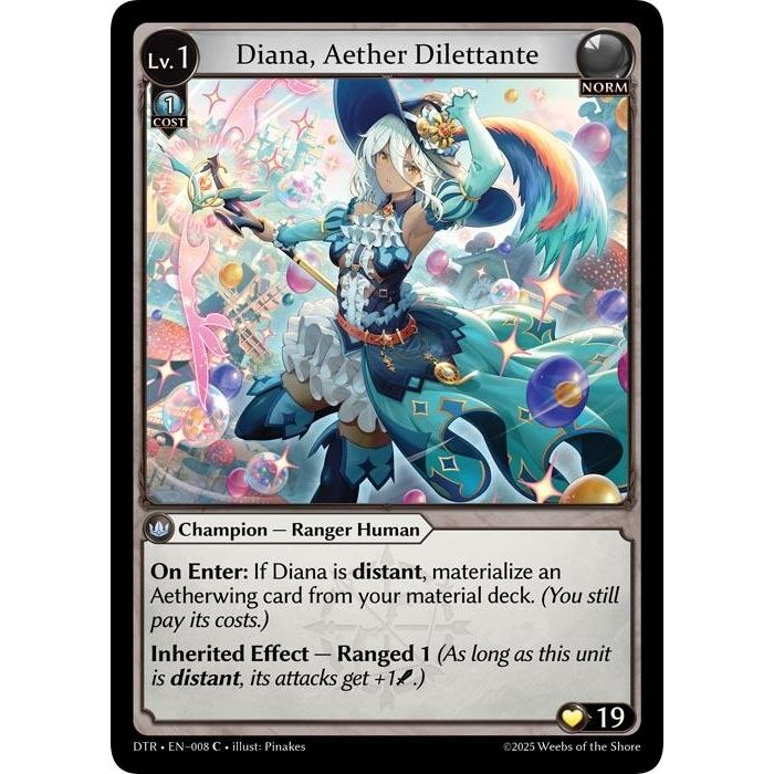Image for Diana, Aether Dilettante (008) (Distorted Reflections) - Grand Archive TCG