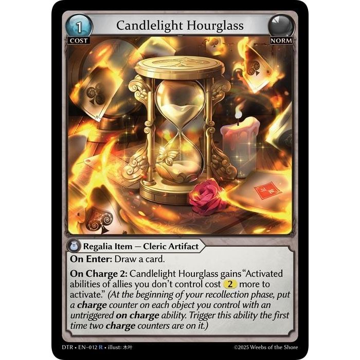 Image for Candlelight Hourglass (012) (Distorted Reflections) - Grand Archive TCG