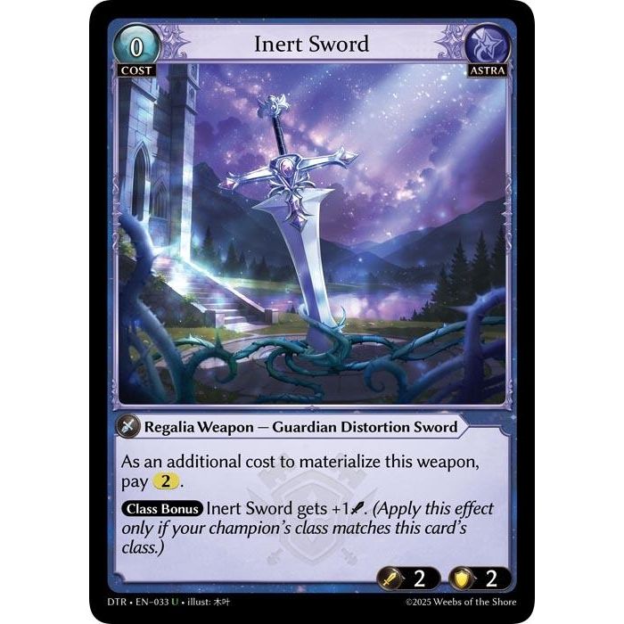 Image for Inert Sword (033) (Distorted Reflections) - Grand Archive TCG
