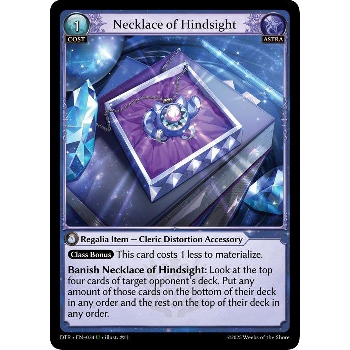 Image for Necklace of Hindsight (034) (Distorted Reflections) - Grand Archive TCG