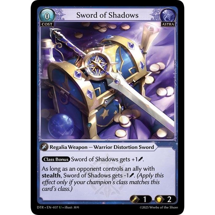 Image for Sword of Shadows (037) (Distorted Reflections) - Grand Archive TCG