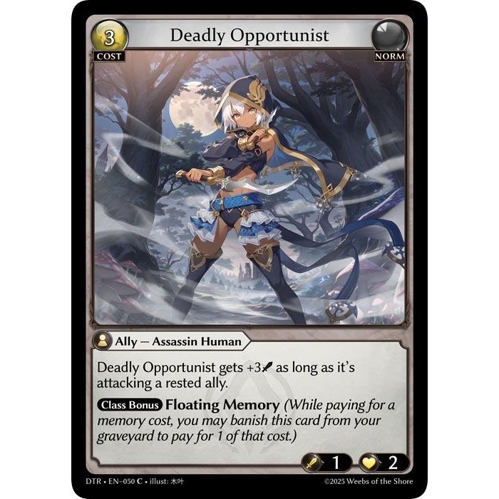 Image for Deadly Opportunist (050) (Distorted Reflections) - Grand Archive TCG
