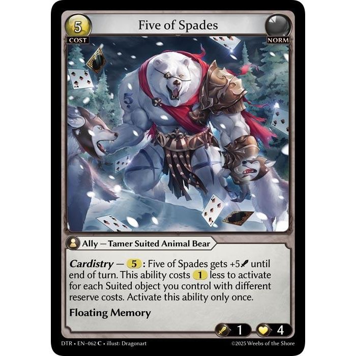 Image for Five of Spades (062) (Distorted Reflections) - Grand Archive TCG