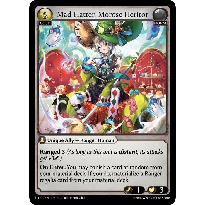 Image for Mad Hatter, Morose Heritor (075) (Distorted Reflections) - Grand Archive TCG