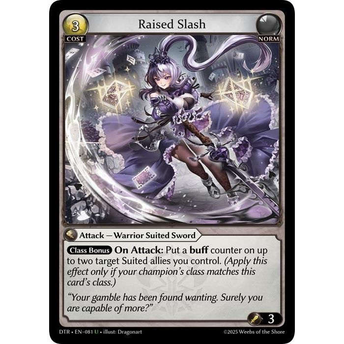 Image for Raised Slash (081) (Distorted Reflections) - Grand Archive TCG