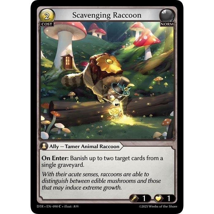 Image for Scavenging Raccoon (090) (Distorted Reflections) - Grand Archive TCG