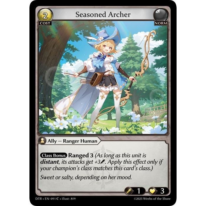 Image for Seasoned Archer (091) (Distorted Reflections) - Grand Archive TCG