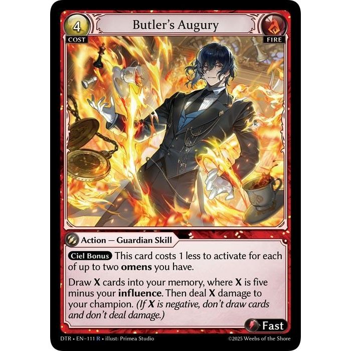 Image for Butler's Augury (111) (Distorted Reflections) - Grand Archive TCG