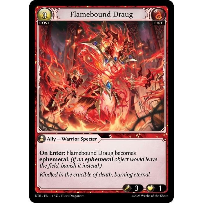 Image for Flamebound Draug (117) (Distorted Reflections) - Grand Archive TCG