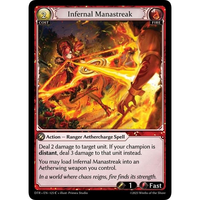 Image for Infernal Manastreak (125) (Distorted Reflections) - Grand Archive TCG