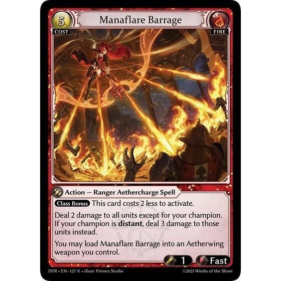 Image for Manaflare Barrage (127) (Distorted Reflections) - Grand Archive TCG